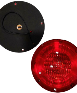 Warning Light w/stainless backing plate
